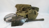 WWII U.S. Military Field Gear, Shovel, Mess Kit