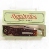 Remington Bullet Single Blade Knife With Box
