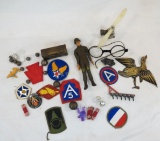 Patches, Rubber Soldier, Insignia, Glass Beads
