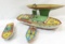 4 Vintage J Chein tin boats