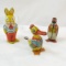 3 J Chein tin wind-ups, bunny, duck, penguin