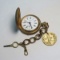 Alpine key wind pocket watch w/hunters case & key