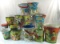 Collection of Vintage tin buckets, most J Chein