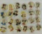 13 Kellogg's PEP & 11 Quaker cereal premium pins