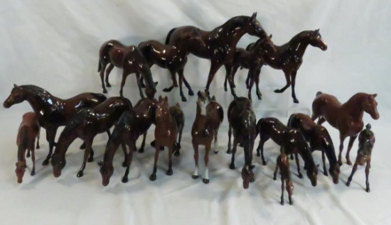 Hartland Plastics horses some sets brown & black