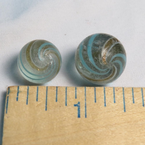 2 Single Band Lutz marbles