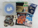 Apollo Moon flights globe & other Moon collectible