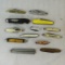 Assorted pocket knives- some advertising