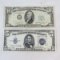 1934D $5 Silver Certificate & 1950A $10 note