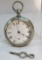 Key wind pocket watch & Dueber case- works