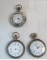 1 Swiss & 2 German pocket watches