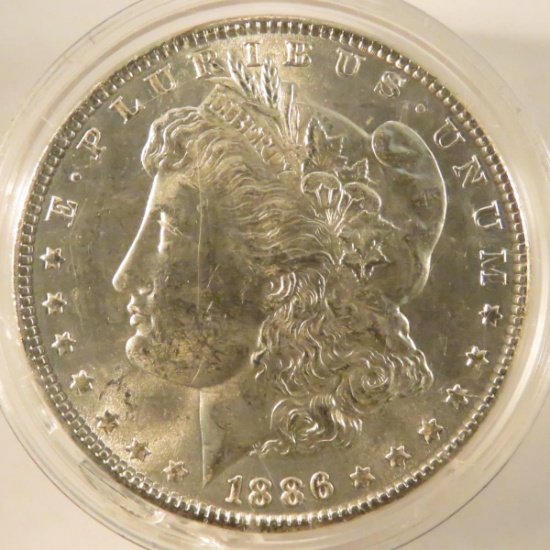 1886 Morgan Silver Dollar BU