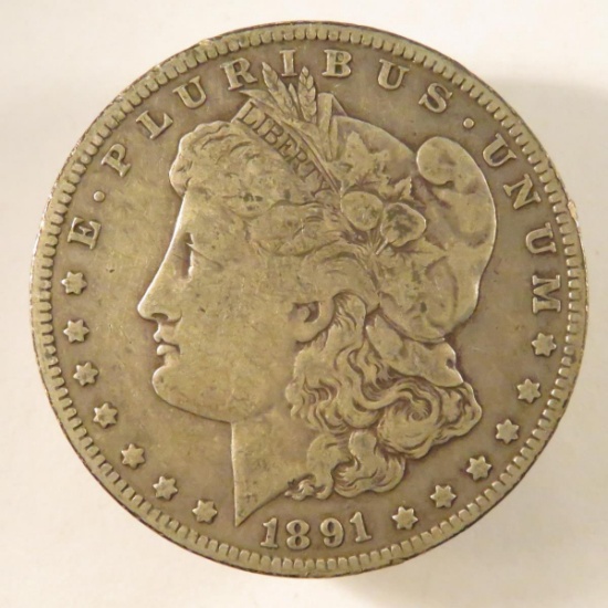 1891 O Morgan Silver Dollar