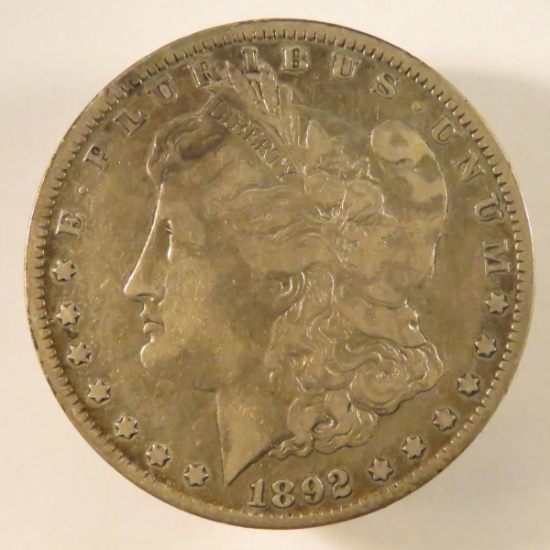 1892 O Morgan Silver Dollar