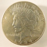 1934 S Peace Silver Dollar