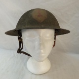 WWI 1st Division Painted Combat Helmet