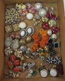 Group of vintage clip earrings