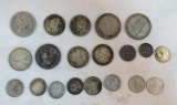 20 Silver Foreign Coins