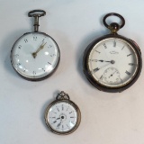 3 key wind pocket watches- not working