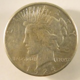 1924 S Peace Silver Dollar