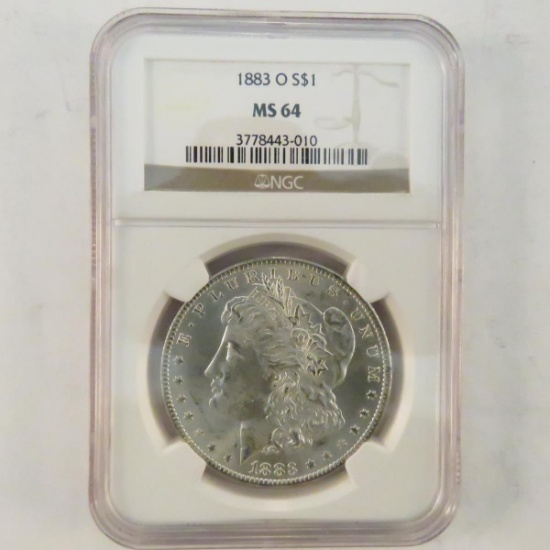 1883 O Morgan Silver Dollar NGC Graded MS64