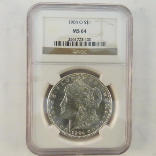 1904 O Morgan Silver Dollar NGC Graded MS64