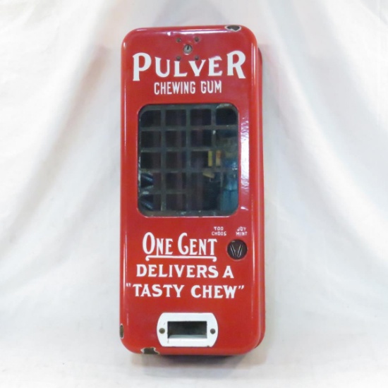 Pulver Chewing Gum 1¢ Vending Machine No Key