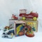 Hallmark toy tricycle, toy pedal car with box, etc