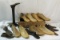 Vintage cobbler tools, shoe forms, shoe repair box