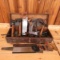 Vintage tool chest filled with Carpenter tools