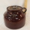 Red Wing stoneware bean pot with lid