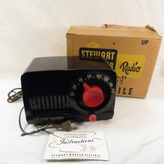 Stewart Warner model 9180 radio with box