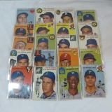 20 1954 Topps baseball cards