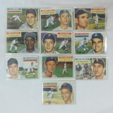10 1956 Topps Baseball cards