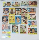 20 1950-60's Topps baseball cards