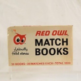 Vintage Red Owl matchbooks sealed package
