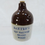 Vintage Baxter's old Nauvoo brand wines mini jug