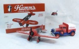 Hamm's collector series die cast metal airplane