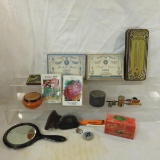 Vintage vanity items & Jewel T soap packages