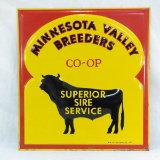 Minnesota Valley breeders Co-op metal sign
