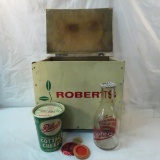 Vintage Roberts box with milk bottle