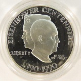 1990 P Eisenhower Commemorative Silver Dollar