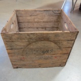 Vintage Erickson Bread collapsible wood crate
