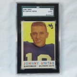 1959 Topps #1 Johnny Unitas SGC VG/EX+ 4.5