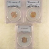 3 PCGS Graded Lincoln Cents1990s,1998s,2007