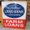 Vintage steel Federal Land Bank Farm Loan sign