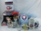 MN twins collectibles- mug, pins, radio helmet NIP