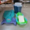 Kids sled, baby tub, hamper, bin, organizers