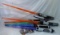 7 toy light sabers & other Star Wars stuff