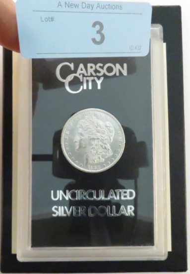 1882 CC Morgan Silver Dollar UNC in GSA case